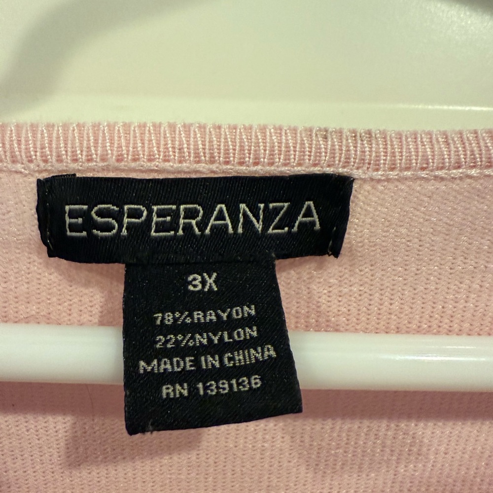 Charter Club Light Pink Cardigan Sweater - Picture 3 of 3